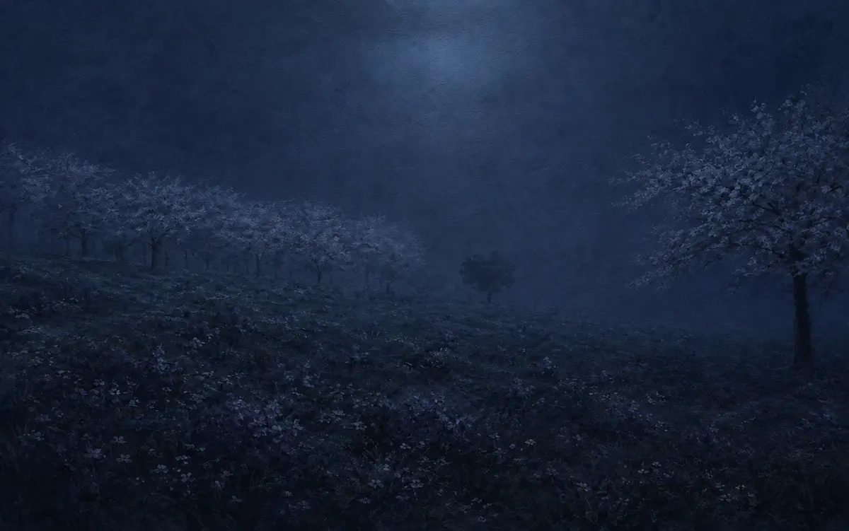 花畑（夜）