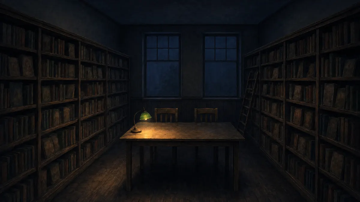 図書室（夜）